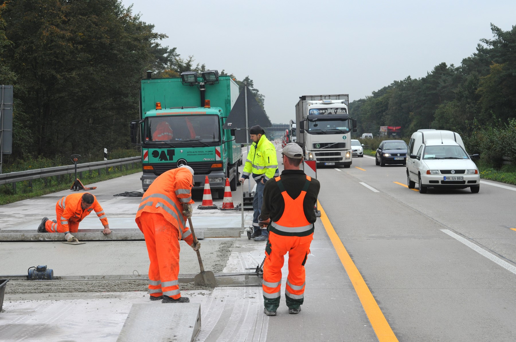 ChronoCem IR wurde speziell für Reparaturmaßnahmen von Betonverkehrsflächen mit engen Zeitplänen entwickelt.