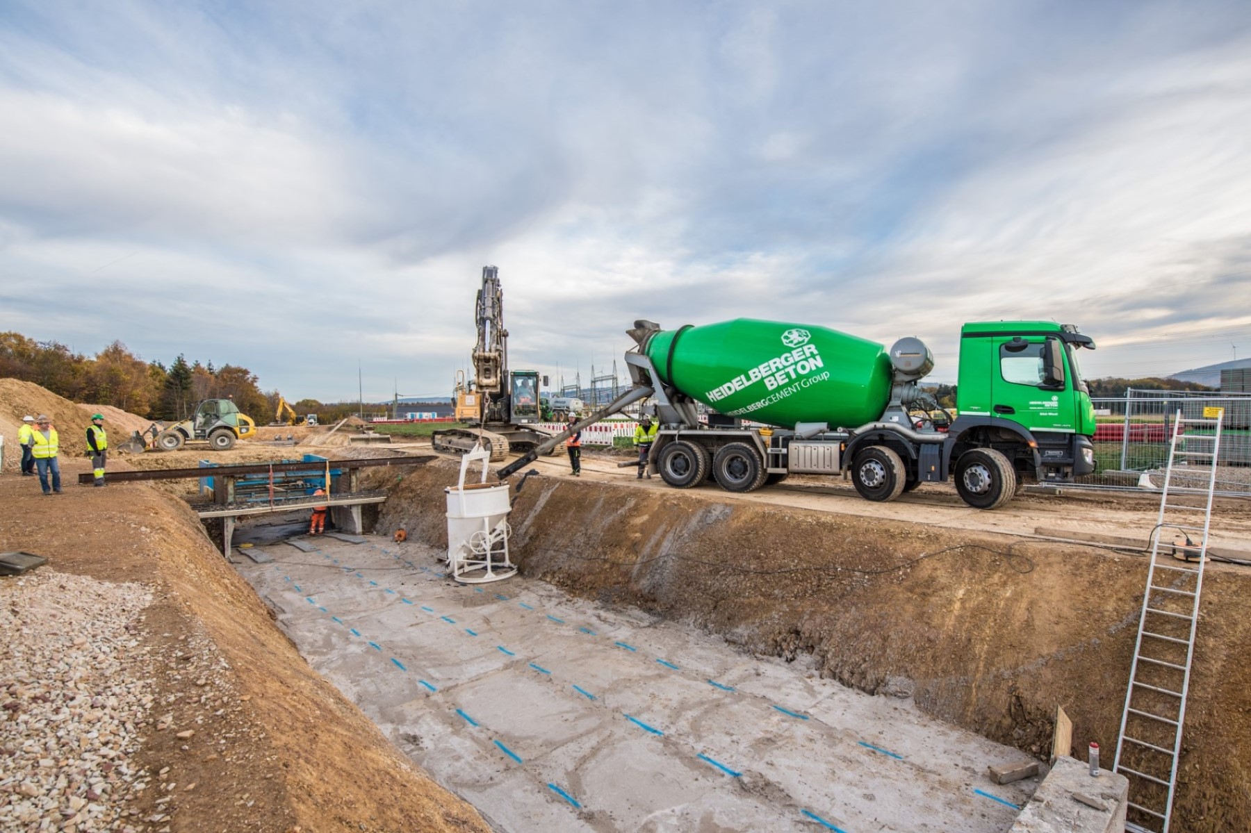 Powercrete für Erdkabeltrasse