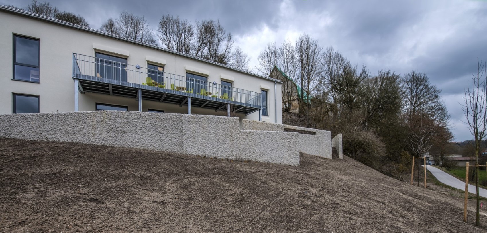 Betonmauer