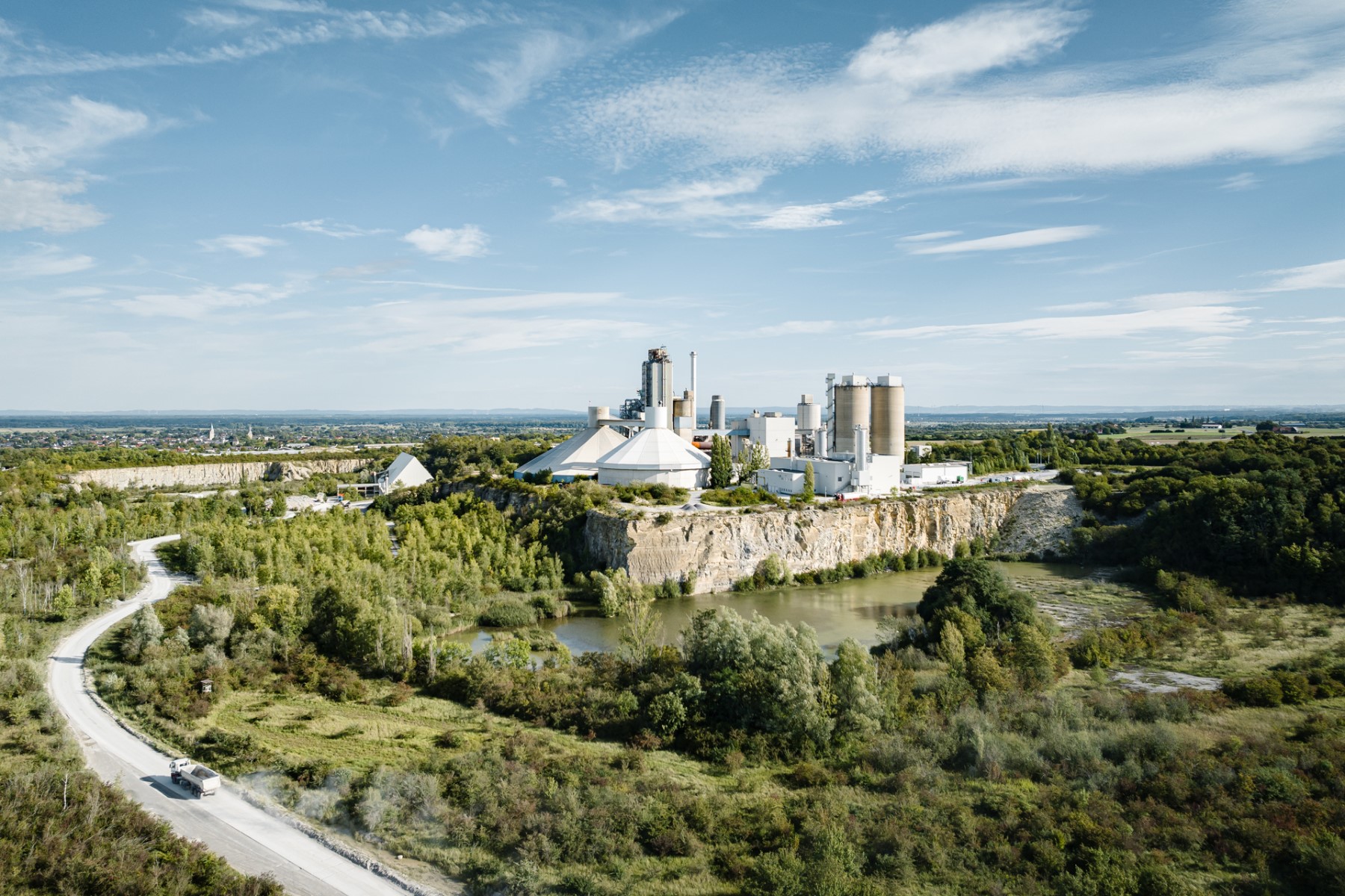 Nachhaltige Zementproduktion im Zementwerk Geseke in Deutschland