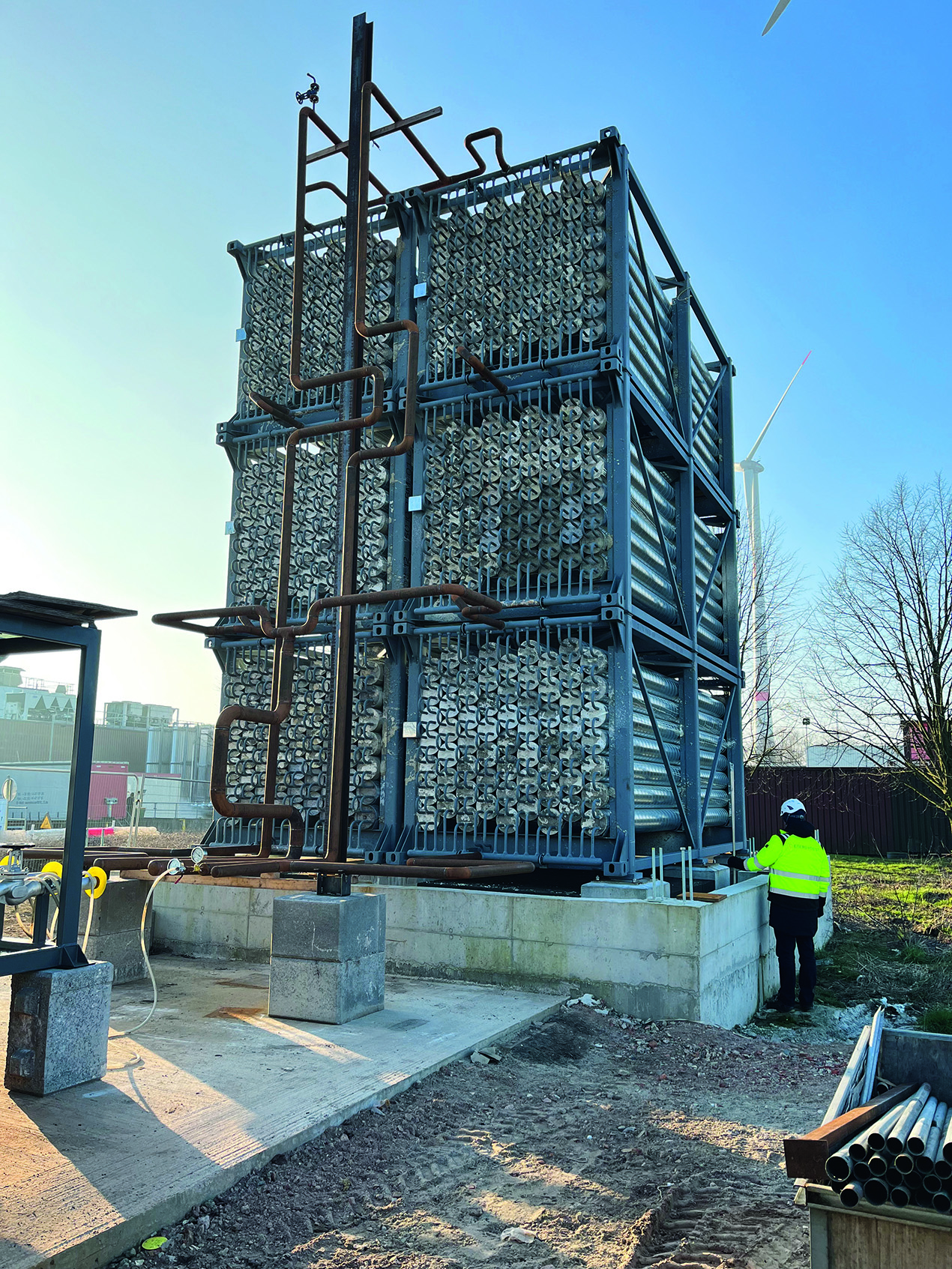 Bei dem Projekt kommt der Spezialbaustoff ThermoCem von Heidelberg Materials zum Einsatz.