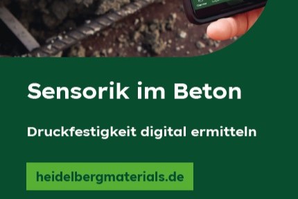 Sensorik im Beton - Druckfestigkeit ermitteln