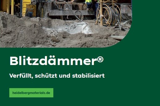 Verfüllung mit Blitzdämmer
