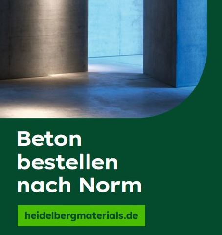 Beton bestellen nach Norm von Heidelberg Materials