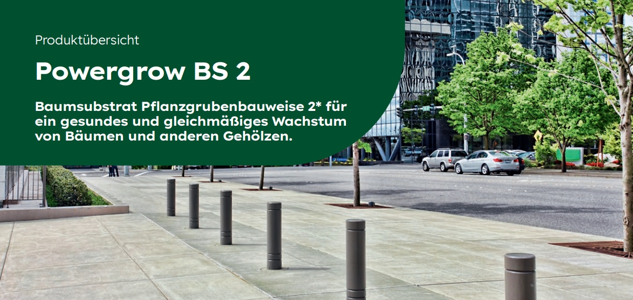 Homogene Fertigmischung aus Sand, Kies, Oberboden, leichte Gesteinskörnungen und Kompost (RAL-geprüft) für den Einsatz in überbauten Pflanzgruben, im Bereich von Parkflächen und entlang von Straßen und Gehwegen. Geeignet für überbaute Wurzelbereiche außerhalb von Pflanzgruben oder Wurzelgräben. Füllstoff zur Befüllung von Gabionen