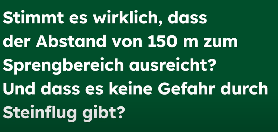 Sprengsicherheit: Reichen 150m Abstand wirklich aus?