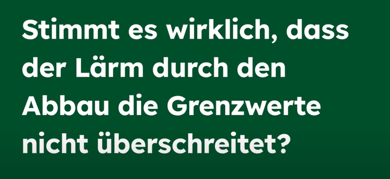 Steinbruch-Lärm: Werden die Grenzwerte überschritten?