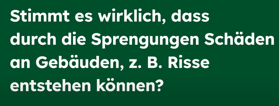 Sprengungen: Können Risse an Häusern entstehen?