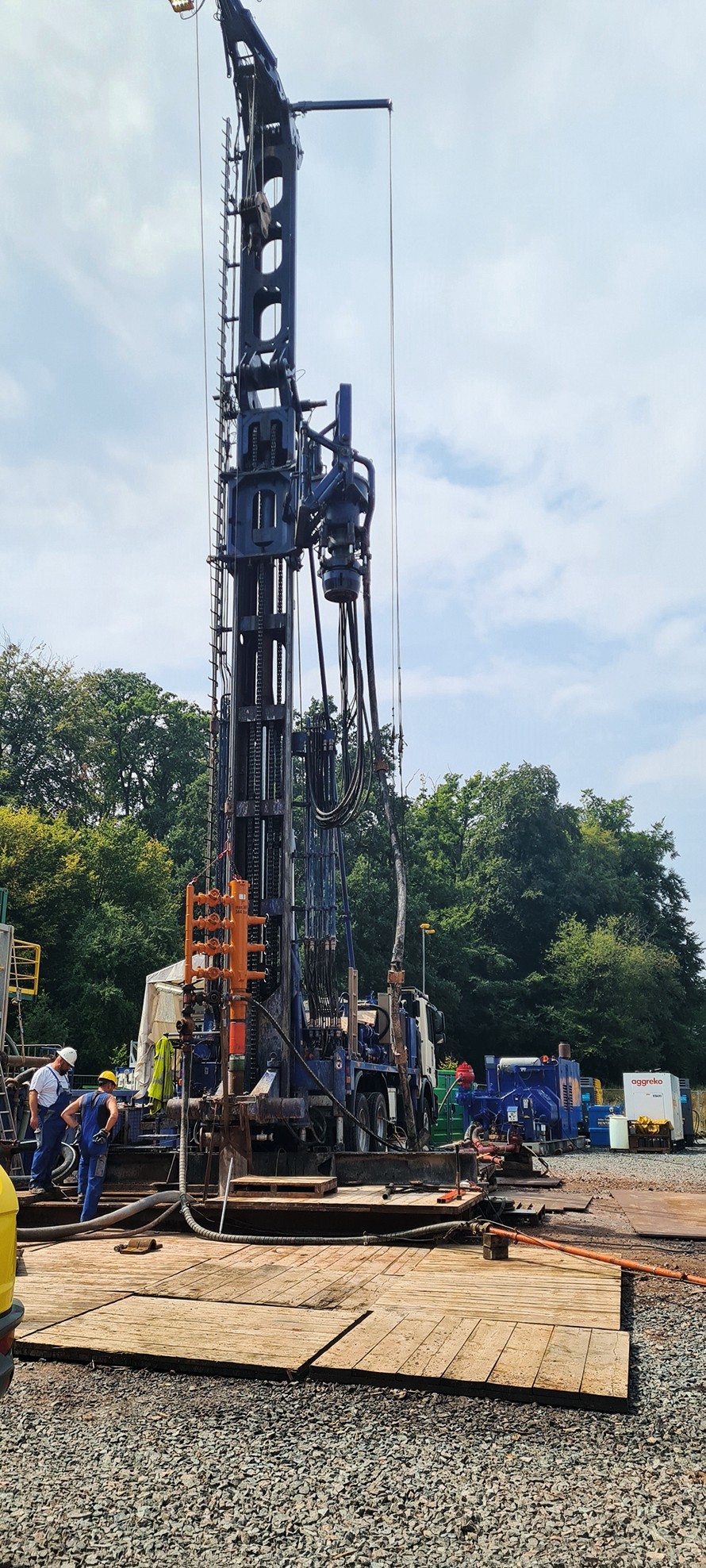 Erdwärme-Sondenspeicher Bohrung