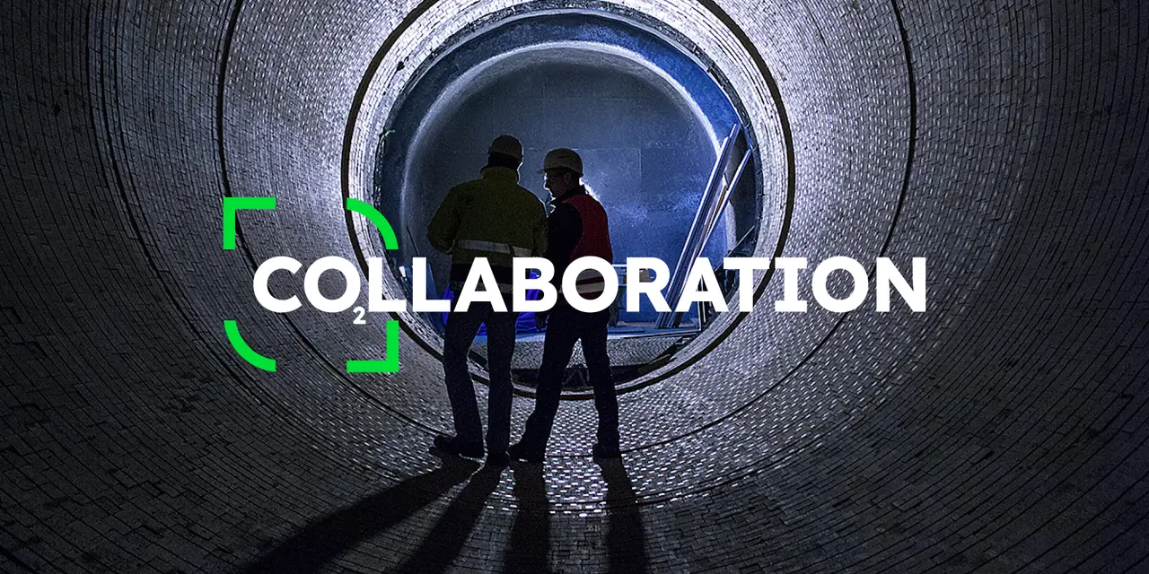 Kampagnenmotiv „Collaboration“ zum Launch der evoZero-Produkte von Heidelberg Materials.