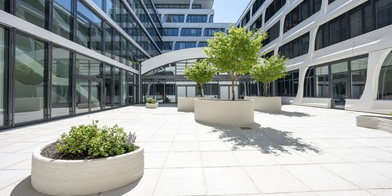 3D Betondruck Freiraumelemente Heidelberg Materials