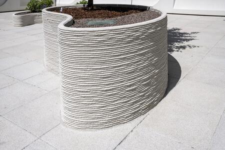 3D Betondruck Freiraumelemente Heidelberg Materials 