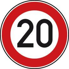 Maximale Geschwindigkeit 20 km/h auf dem gesamten Werksgelände. Es gilt die StVO.